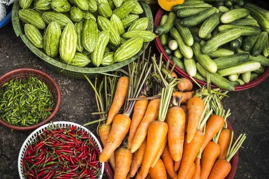 Carrot courgette spices